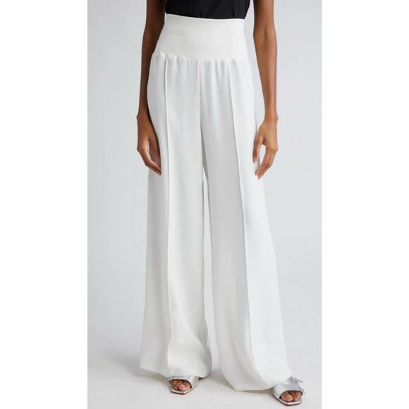 ATM Anthony Thomas Melillo Pants - ATM Anthony Thomas Melillo Cotton Wide Leg Pants Trousers White Small